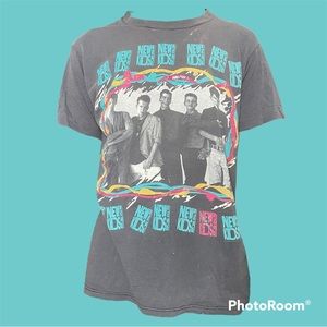 Vintage New Kids on the Block Tour T Shirt 1989